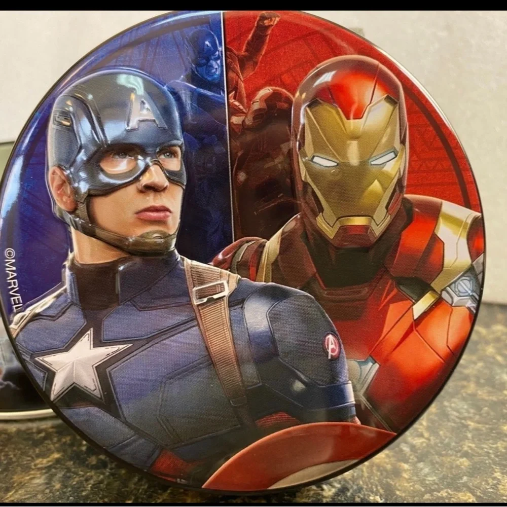 Marvel Captain America and Iron Man Design Empty Tin - Picture 2 of 5